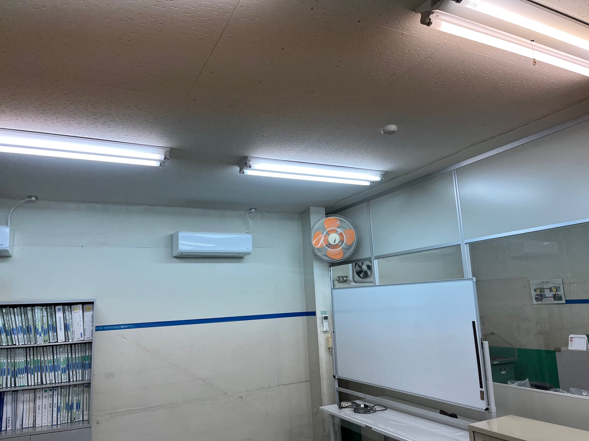 パーテーション組立工事 着工前