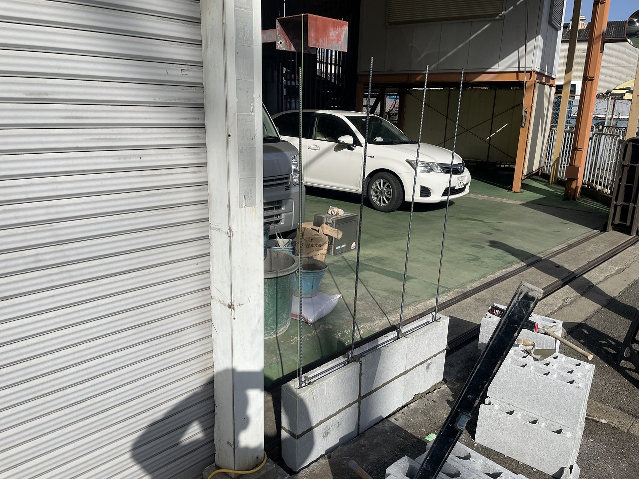 ⑤ CB組積 状況
