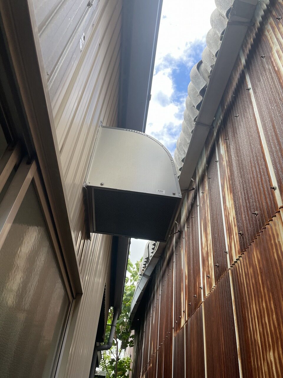 換気フード取付完了