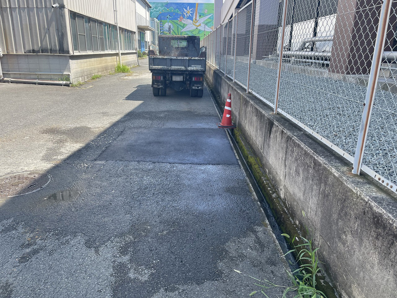 舗装完了　修繕完工
