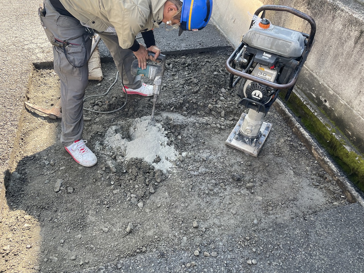 路盤工　セメント改良