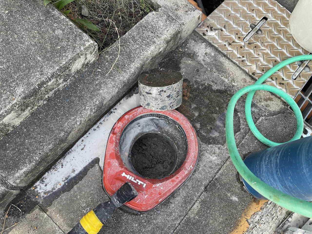 削孔完了①