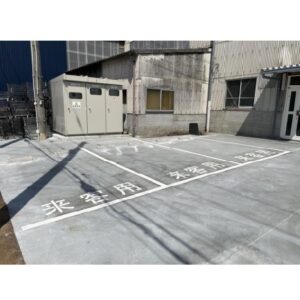 【工事レポート】駐車スペースライン引き工事を行いました！