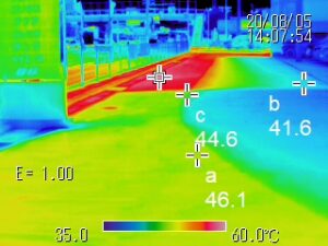 遮熱性舗装用塗料「ミラクールロード」